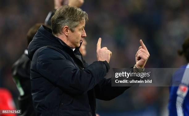 Schalke 04 - SC Freiburg Trainer Jens Keller