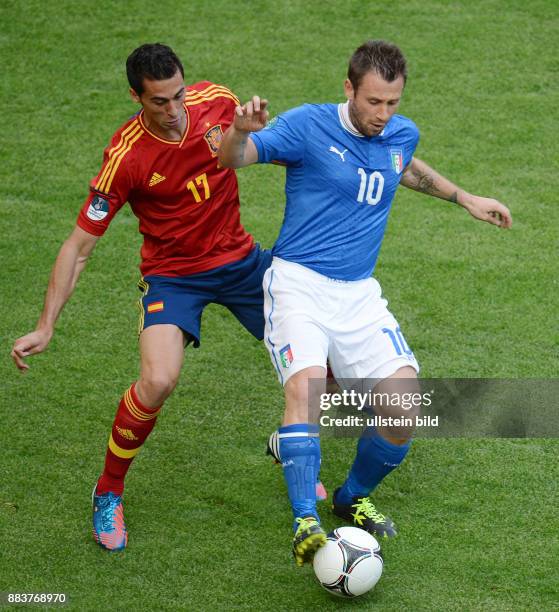 Spanien - Italien Alvaro Arbeloa gegen Antonio Cassano