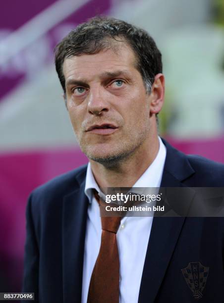 Kroatien - Spanien Trainer Slaven Bilic