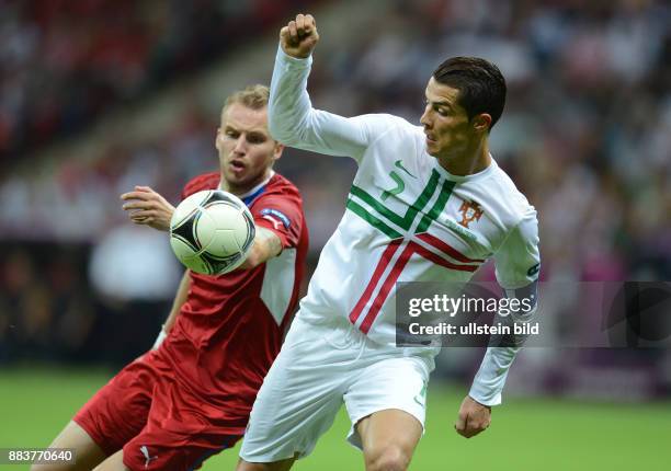 Tschechien - Portugal Michal Kadlec gegen Cristiano Ronaldo