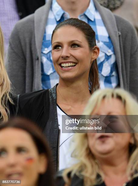 Deutschland - Griechenland Silvia Meichel zu Gast auf der VIP Tribuene