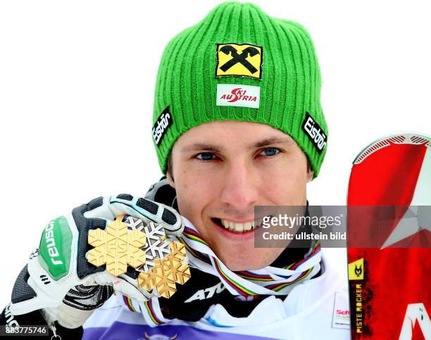 Alpine Ski-WM - Ski Alpin WM Schladming 2013 Slalom Herren Marcel Hirscher gewinnt 2 x Gold und 1x Silber bei der Ski WM 2013