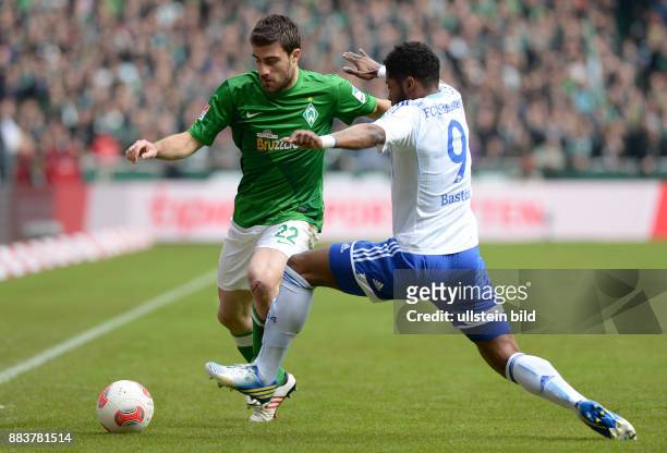Werder Bremen - FC Schalke 04 Sokratis Papastathopoulos gegen Michel Bastos