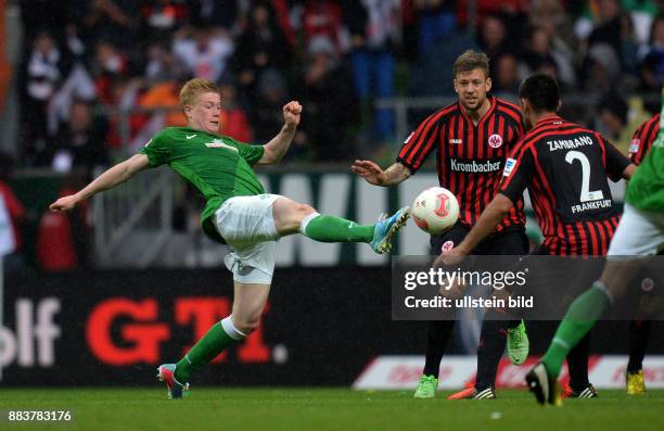 Werder Bremen - Eintracht FrankfurtKevin De Bruyne gegen Marco Russ und Carlos Zambrano