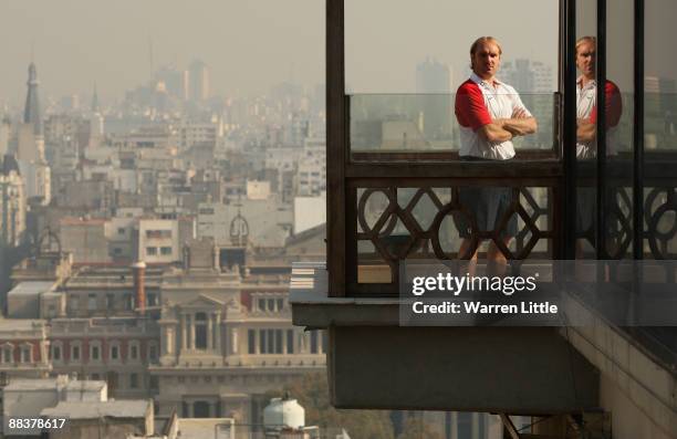 Portrait of Andy Goode of England ahead of the second test against Argentina pictured at the Panamericano Hotel on June 9, 2009 in , Argentina.