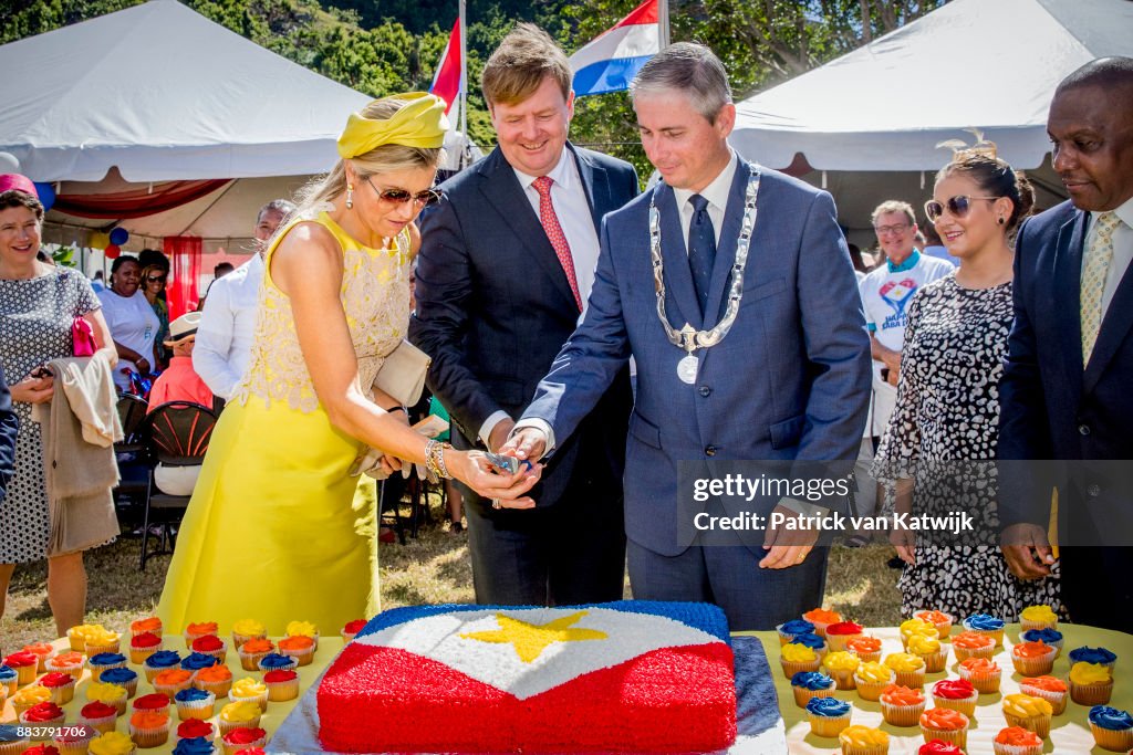 King Willem-Alexander and Queen Maxima visit Saba