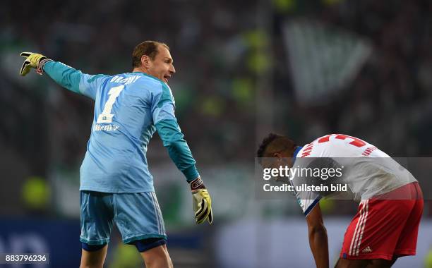 Hamburger SV - Greuther Fuerth Jaroslav Drobny und Michael Mancienne