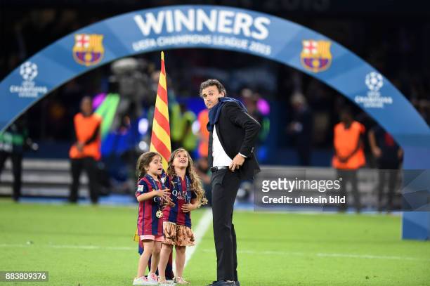 Juventus Turin - FC Barcelona Der FC Barcelona gewinnt die Champions League 2015, Winner: Trainer Luis Enrique