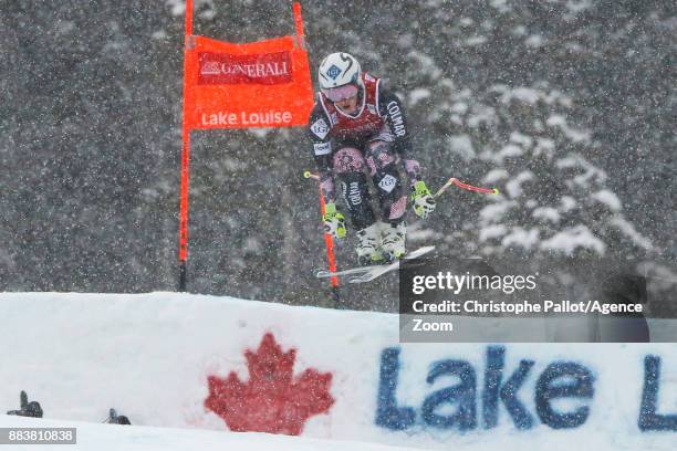 Tina Weirather of Liechtenstein competes during the Audi FIS Alpine Ski World Cup Women's Downhill on December 1, 2017 in Lake Louise, Canada.