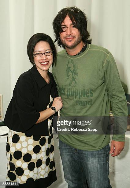 Rami Jaffee of the Foo Fighters at the Hush Puppies booth during the 50th Annual Grammy Awards - Grammy Style Studio - Day 2 on February 7, 2008 in...