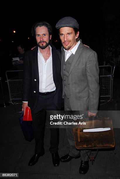 Josh Hamilton and Ethan Hawke attend the afterparty following the press night of 'The Cherry Orchard' at the Buddha Bar on June 9, 2009 in London,...
