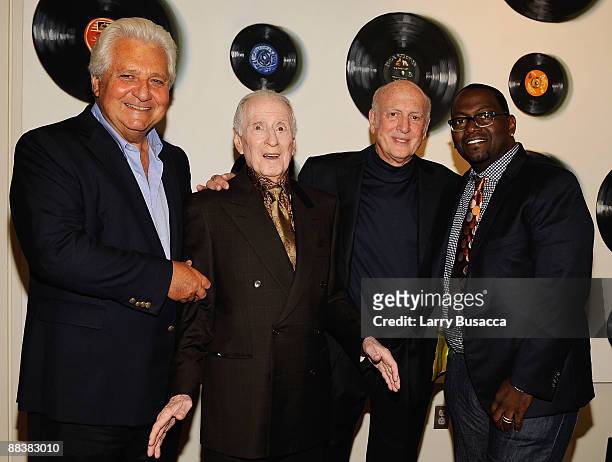 Chairman and CEO Of Sony/ATV Music Publishing LLC Martin Bandier, musician Jerry Leiber, musician Mike Stoller and musician Randy Jackson attend the...