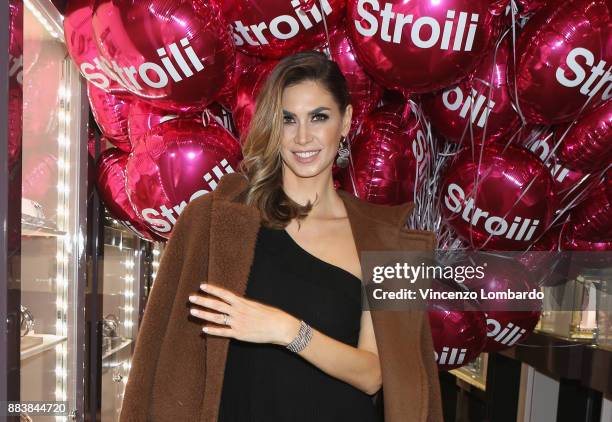 Melissa Satta attends Stroili Boutique Opening on December 1, 2017 in Milan, Italy.