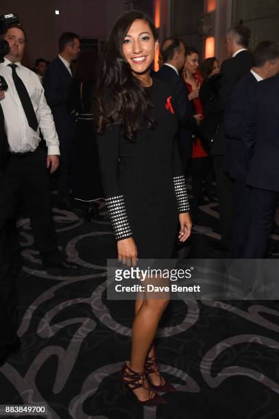 Christen Press attends the World Aids Day Charity Gala aimed at using football to educate and inspire vulnerable young people in developing countries...