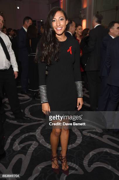 Christen Press attends the World Aids Day Charity Gala aimed at using football to educate and inspire vulnerable young people in developing countries...