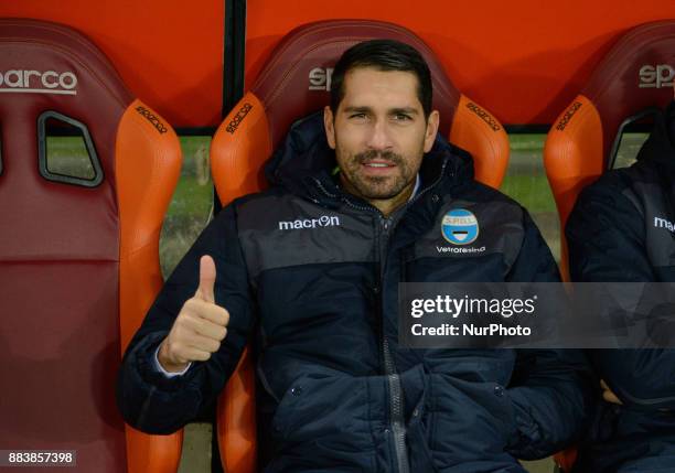 Marco Borriello during the Italian Serie A football match between A.S. Roma and Spal at the Olympic Stadium in Rome, on december 01, 2017.