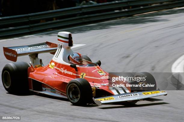 Clay Regazzoni, Ferrari 312T, Grand Prix of Spain, Montjuic circuit, Barcelona, 27 April 1975.