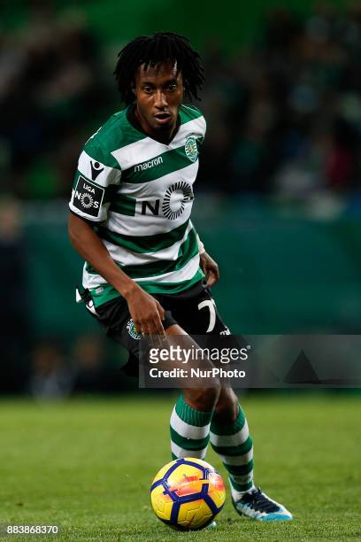 Sporting's forward Gelson Martins in action during Primeira Liga 2017/18 match between Sporting CP vs CF Belenenses, in Lisbon, on December 1, 2017.