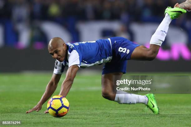 Porto's Algerian forward Yacine Brahimi in action during the Premier League 2016/17 match between FC Porto and SL Benfica, at Dragao Stadium in Porto...