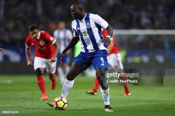 Porto's Cameroonian forward Vincent Aboubakar in action during the Premier League 2016/17 match between FC Porto and SL Benfica, at Dragao Stadium in...