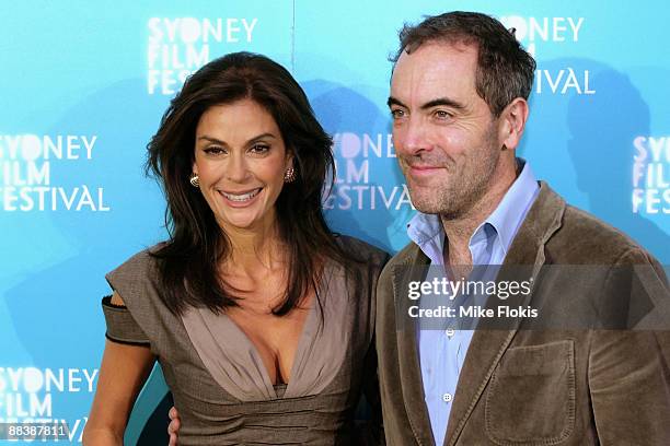 Actors Teri Hatcher and James Nesbitt attend the Australian premiere of 'Coraline' as part of the Sydney Film Festival 2009 at Greater Union George...