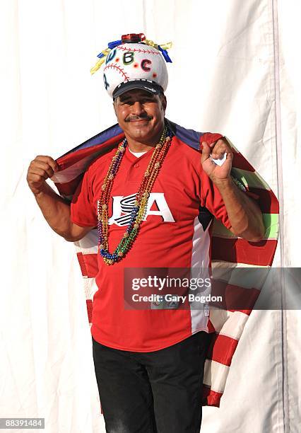 Team USA fans arrive at Dolphin Stadium prior to the Pool 2 Game 2, of the second round of the 2009 World Baseball Classic at Dolphin Stadium in...