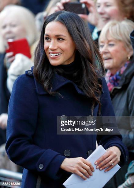 Meghan Markle attends a Terrence Higgins Trust World AIDS Day charity fair at Nottingham Contemporary on December 1, 2017 in Nottingham, England....
