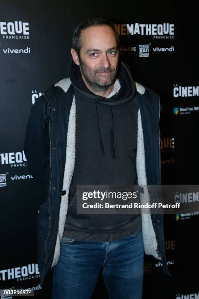 Scriptwriter Cedric Kahn attends the "Les Gardiennes" Paris Premiere at la cinematheque on December 1, 2017 in Paris, France.