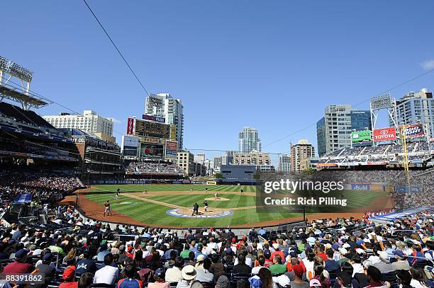 General view of Petco Park during the game between Cuba and Japan during the Pool 1 Game 1, of the second round of the 2009 World Baseball Classic at...