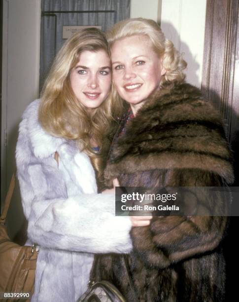 Actress Carroll Baker and daughter Blanche Baker attend the Party in Honor of Alfred De Liagre Jr. On November 23, 1981 at La Camilla Restaurant in...