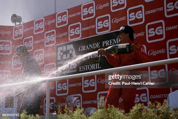 Jean Alesi, Ricardo Patrese, Grand Prix of Portugal, Autodromo do Estoril, 22 September 1991.