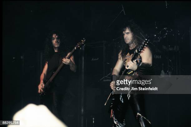 Slayer performs in Minneapolis, Minnesota in 1987.