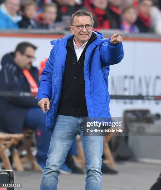 Fussball GER, 1. Bundesliga Saison 2016 2017, 10. Spieltag, Bayer 04 Leverkusen - SV Darmstadt 98 3:2, Trainer Norbert Meier