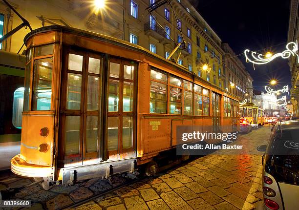 carriage - tram foto e immagini stock