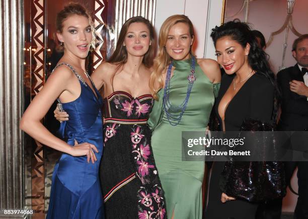 Arizona Muse, Lara Lieto, Petra Nemcova and Nicole Scherzinger attend the BOVET 1822 Brilliant is Beautiful Gala benefitting Artists for Peace and...