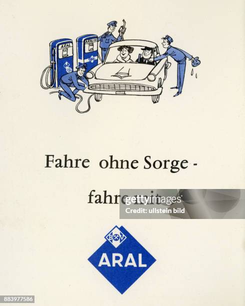 Fahrtenbuch ARAL, 50er, 60er Jahre