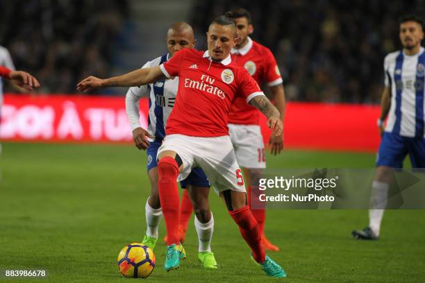 Benfica's Serbian midfielder Ljubomir Fejsa during the Premier League 2016/17 match between FC Porto and SL Benfica, at Dragao Stadium in Porto on...
