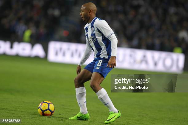 Porto's Algerian forward Yacine Brahimi during the Premier League 2016/17 match between FC Porto and SL Benfica, at Dragao Stadium in Porto on...