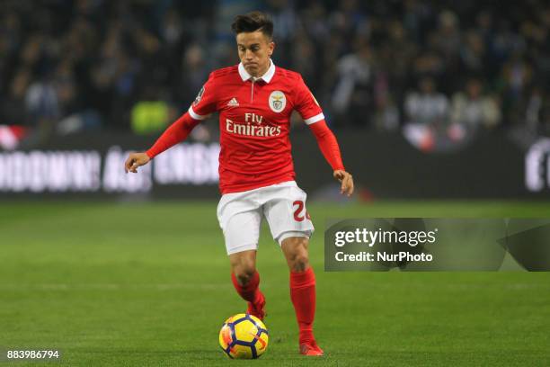 Benfica's Argentinian forward Franco Cervi during the Premier League 2016/17 match between FC Porto and SL Benfica, at Dragao Stadium in Porto on...