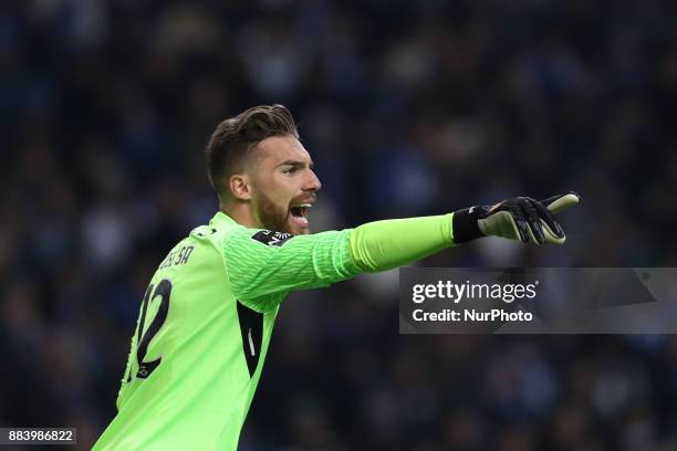 Porto's Portuguese goalkeeper Jose Sa during the Premier League 2016/17 match between FC Porto and SL Benfica, at Dragao Stadium in Porto on December...