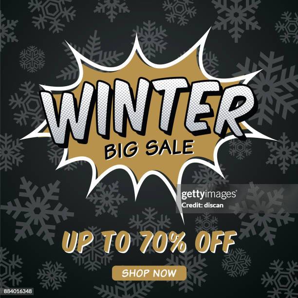winter sale design for advertising, banners, leaflets and flyers. - winter break stock illustrations
