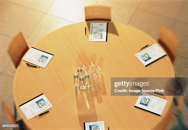 business conference table - round table discussion stock pictures, royalty-free photos & images