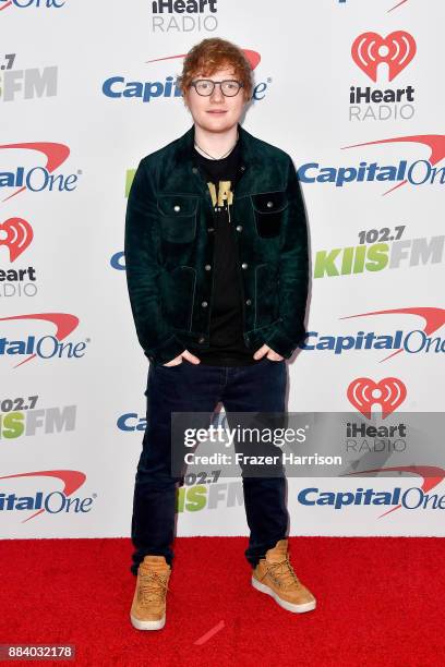 Ed Sheeran attends 102.7 KIIS FM's Jingle Ball 2017 presented by Capital One at The Forum on December 1, 2017 in Inglewood, California.