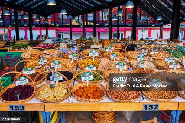 albania, tirana, markata e pishkut market - tirana stock pictures, royalty-free photos & images