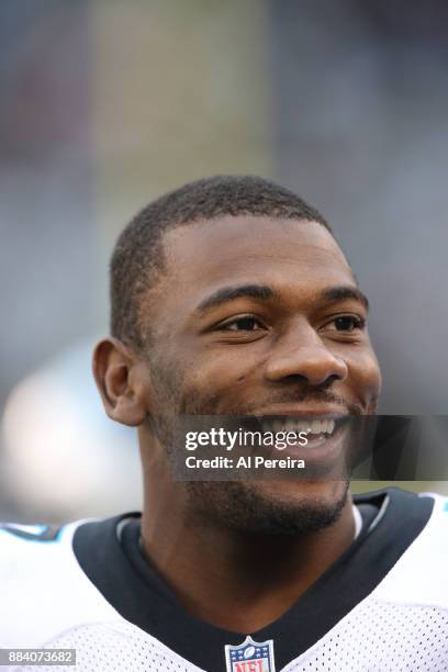 Wide Receiver Devin Funchess of the Carolina Panthers in action against the New York Jets during their game at MetLife Stadium on November 26, 2017...