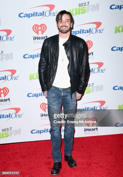 Skeet Ulrich poses in the press room during 102.7 KIIS FM's Jingle Ball 2017 presented by Capital One at The Forum on December 1, 2017 in Inglewood,...