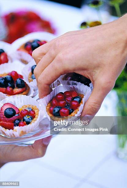 tartlets - mangiare stock pictures, royalty-free photos & images