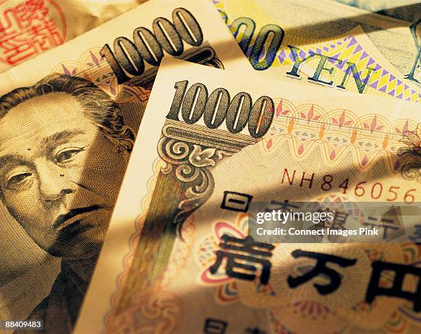 yen - ten thousand yen note stock pictures, royalty-free photos & images