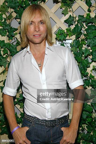 Fashion designer Marc Bouwer attends the after party for the premiere of "The Last International Playboy" at Hudson Terrace on June 10, 2009 in New...