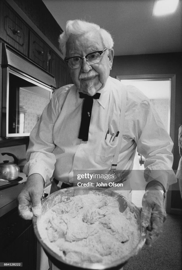 Colonel Randy Chicken Founder of restaurant chain Kentucky Fried Chicken, Colonel Harland ...